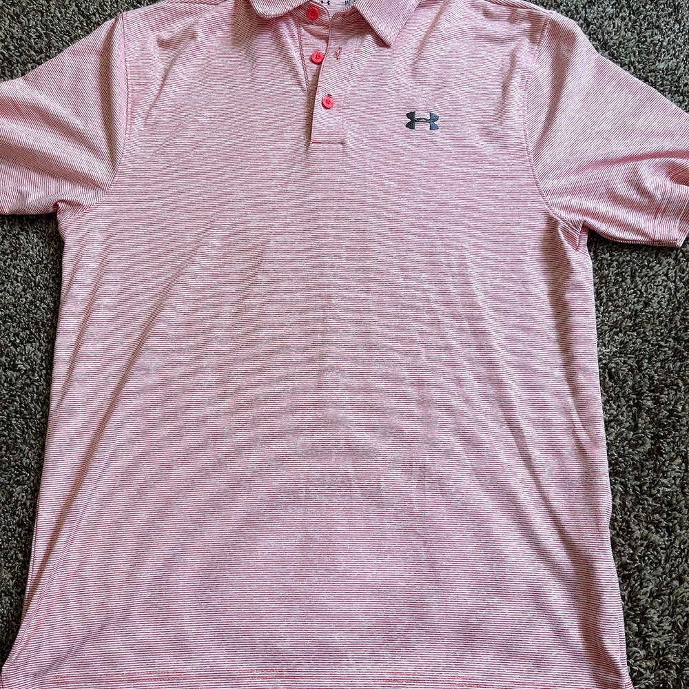 Under Armour Light Pink Polo Shirt